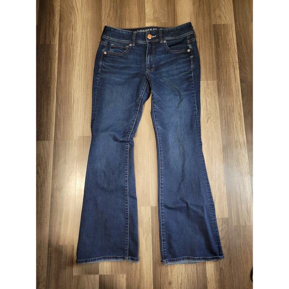 American Eagle Super Stretch Low-Rise Kick Boot Jeans Women's Size 8 regular - Picture 3 of 9